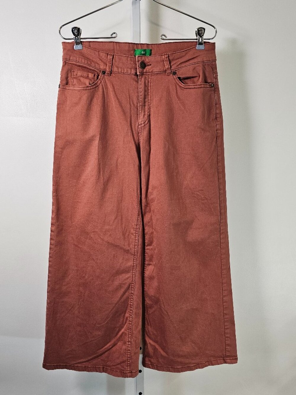 DIP Pants Rust Wide Leg Casual Boho Crop 6